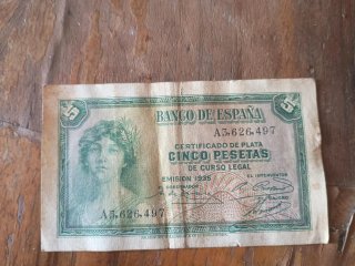 Billete 25 Pesetas Banco de España