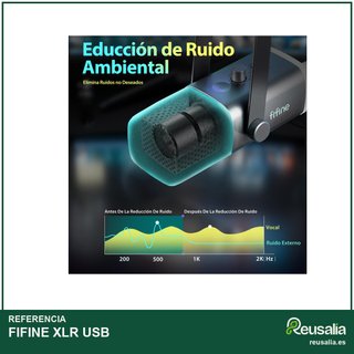 FIFINE micrófono dinámico XLR USB gaming