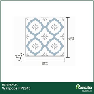 Wallpops FP2943 azulejos vinilo suelo adhesivo