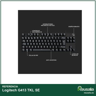 Logitech G413 TKL SE teclado mecánico gaming