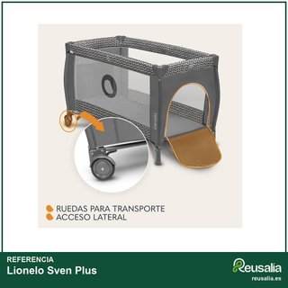 - Lionelo Sven Plus cuna viaje bebé mosquitero