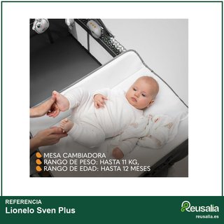 - Lionelo Sven Plus cuna viaje bebé mosquitero