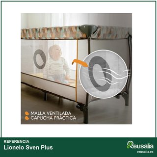 - Lionelo Sven Plus cuna viaje bebé mosquitero
