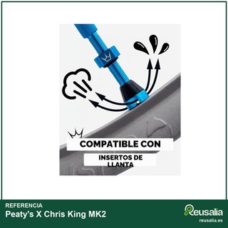 Peaty's X Chris King MK2 válvula Presta aluminio