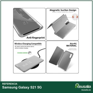Funda espejo piel sintética Samsung Galaxy