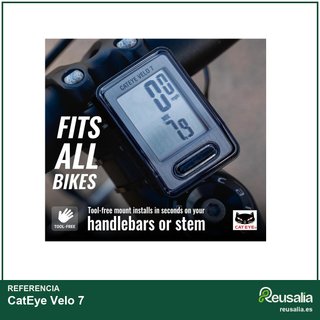 CatEye Velo 7 computadora bicicleta plástico
