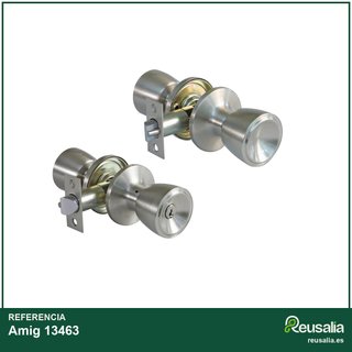 Amig 13463 pomo puerta latón dorado llave