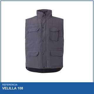 VELILLA 108 Chaleco acolchado multibolsillos
