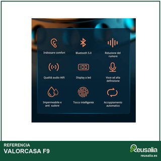 Auriculares inalámbricos deportivos Bluetooth F9
