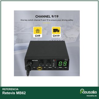 Retevis MB62 Radio CB móvil 80 canales