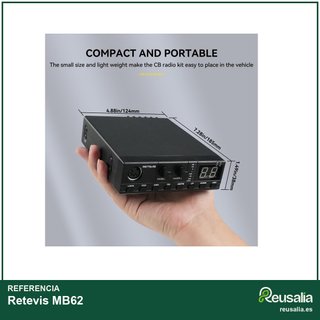 Retevis MB62 Radio CB móvil 80 canales