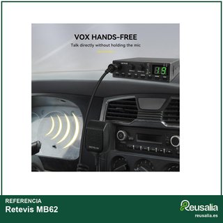 Retevis MB62 Radio CB móvil 80 canales