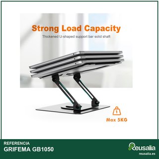 GRIFEMA GB1050 soporte portátil aluminio plegable