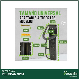 Soporte bicicleta pared con protector 4 unidades
