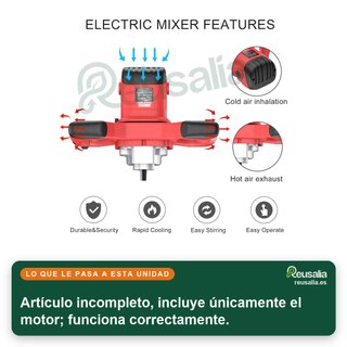- Mezclador portátil potente ajustable hormigón