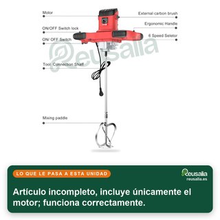 - Mezclador portátil potente ajustable hormigón