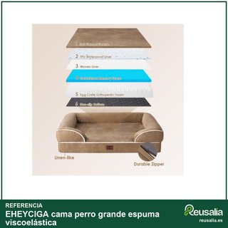 EHEYCIGA cama perro grande espuma viscoelástica