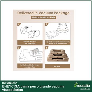 EHEYCIGA cama perro grande espuma viscoelástica