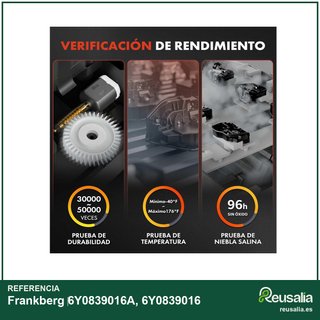 Frankberg cerradura servomotor puerta trasera