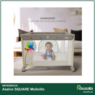 Asalvo SQUARE Molinillo Parque infantil bebé
