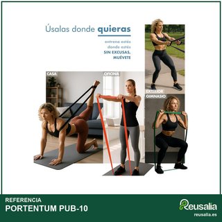 PORTENTUM bandas resistencia 4 niveles intensidad