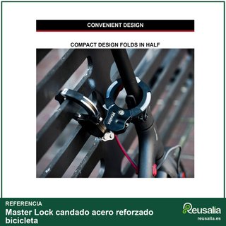 Master Lock candado acero reforzado bicicleta