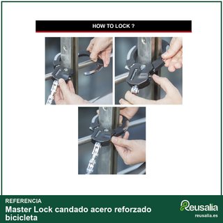 Master Lock candado acero reforzado bicicleta