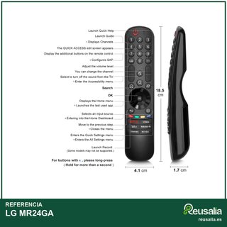 Mando a distancia universal LG MR24GA
