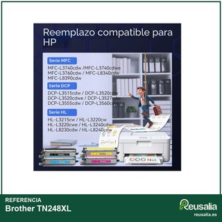 Tóner compatible Brother TN248XL 4 colores