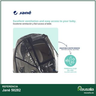 Jané burbuja lluvia capazo transparente