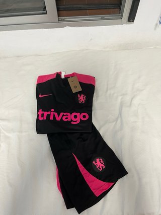Conjunto Chándal Fútbol Nike Negro y Rosa