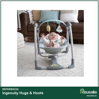 Ingenuity Hugs & Hoots columpio plegable hamaca