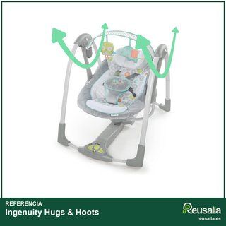 Ingenuity Hugs & Hoots columpio plegable hamaca