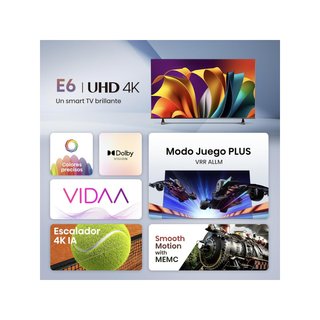 - Hisense 55E6NT Smart TV 55" UHD 4K Dolby