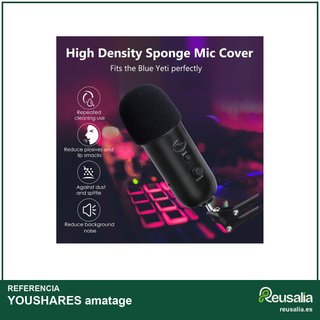 YOUSHARES soporte micrófono Blue Yeti espuma