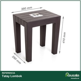 Tatay Banqueta Lombok gris resistente 130KG
