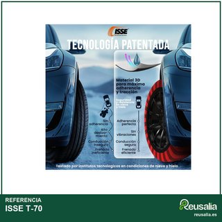 ISSE T-70 cadenas nieve coche antideslizantes