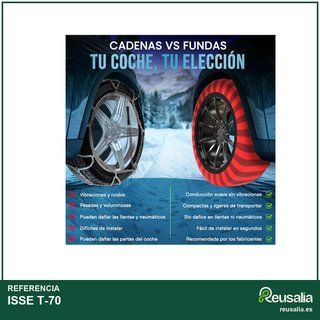 ISSE T-70 cadenas nieve coche antideslizantes
