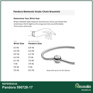 Pandora 590728-17 Pulsera mujer elegante joyería