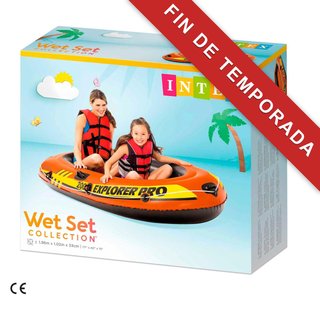 Intex Explorer Pro barco hinchable 3 cámaras