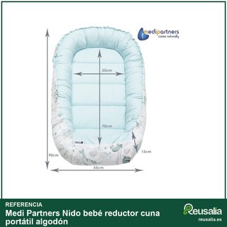 Nido bebé reductor cuna portátil algodón