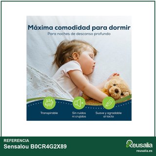 Sensalou protector colchón cuna 50x90 impermeable