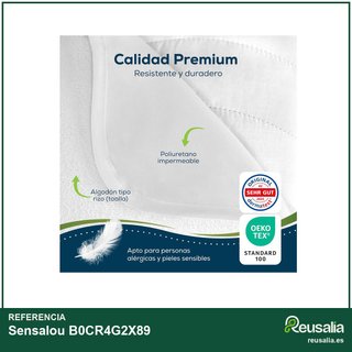 Sensalou protector colchón cuna 50x90 impermeable
