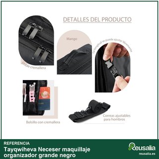 Neceser belleza organizador grande negro