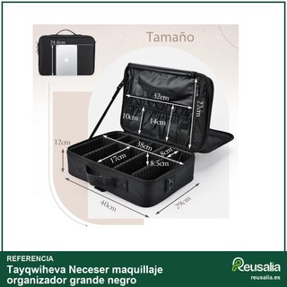 Neceser belleza organizador grande negro