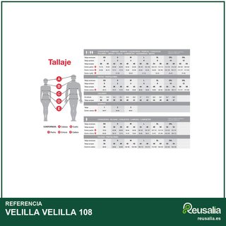 VELILLA 108 Chaleco acolchado multibolsillos
