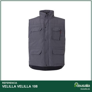 VELILLA 108 Chaleco acolchado multibolsillos