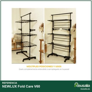 NEWLUX Fold Care V60 Tendedero plegable XXL con