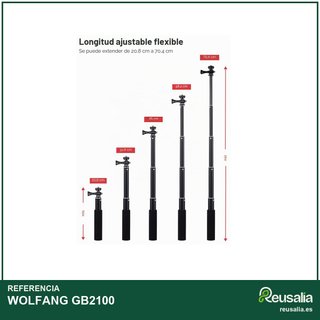 WOLFANG Pole Selfie Stick GB2100 aluminio