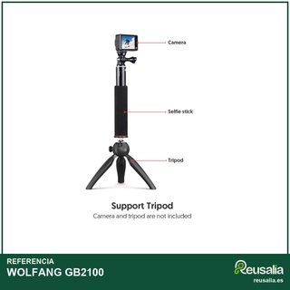 WOLFANG Pole Selfie Stick GB2100 aluminio